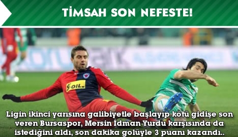 Bursaspor uzatmada güldü