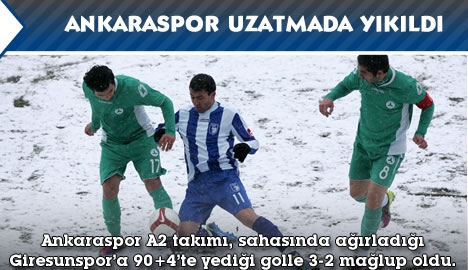 Ankaraspor uzatmada yıkıldı