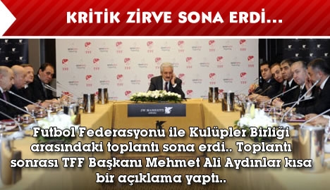 Kritik zirve sona erdi...