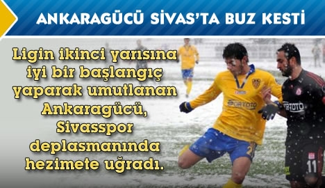 Ankaragücü Sivas'ta buz kesti!