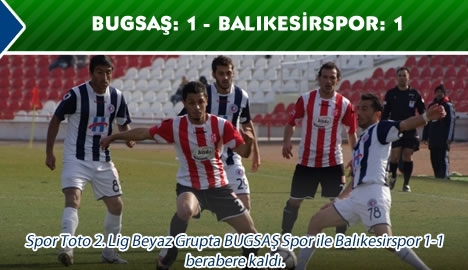 Bugsaşspor: 1 - Balıkesirspor: 1