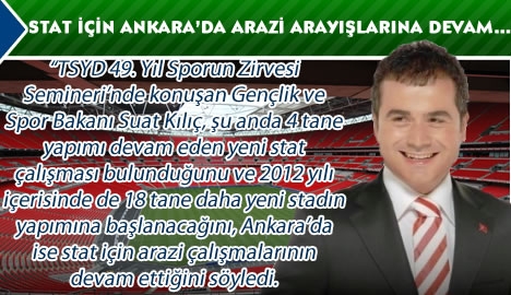 Ankara'ya stat için arazi çalışmaları devam ediyor...