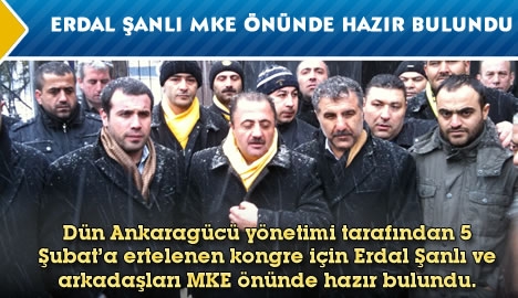 Erdal Şanlı kongre salonunda hazır bulundu...