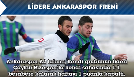 Grup liderine Ankaraspor freni...