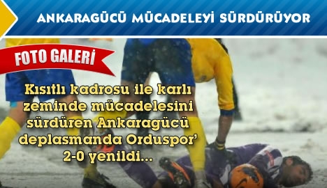 Ankaragücü mücadeleyi sürdürüyor...