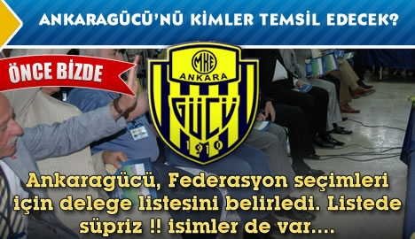 Ankaragücü'nü kimler temsil edecek?