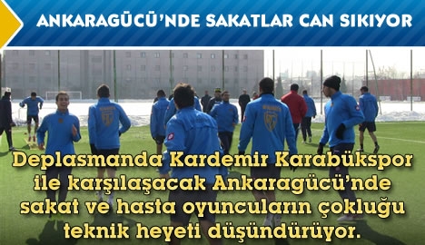 Ankaragücü'nde sakatlıklar can sıkıyor...