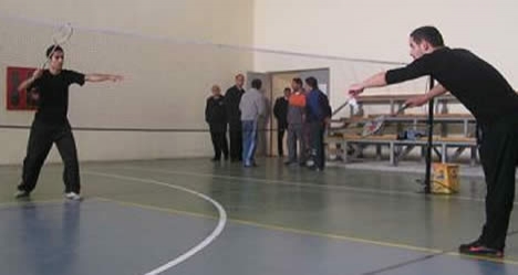 Hakkari'de Badminton Turnuvası