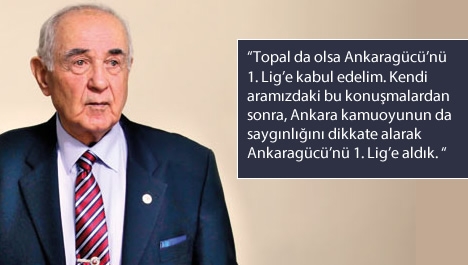 "Ankaragücü'nü lige almasak giderdik"