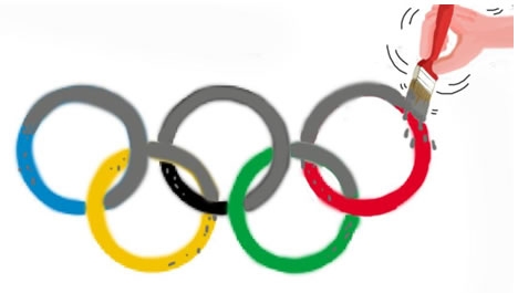 Olimpiyatın Gökkuşağı Griye Boyanamadı...