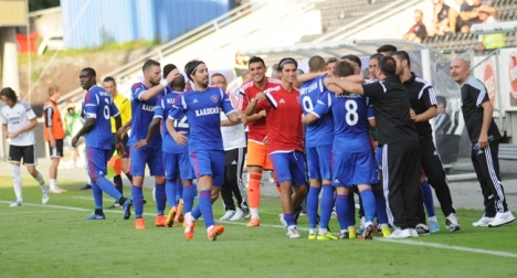 Karabükspor'da play-off sevinci..