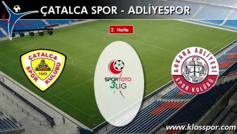 Çatalca Spor - Adliyespor sahaya hangi kadro ile çıkıyor?