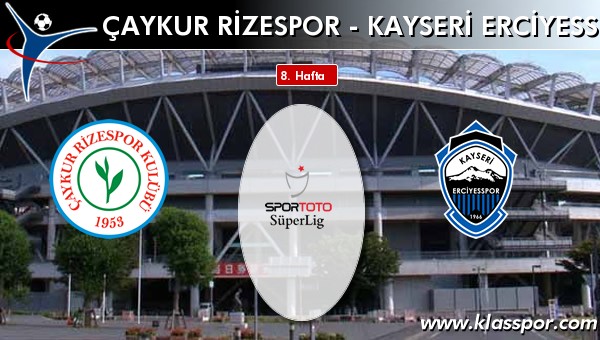 Çaykur Rizespor 1 - S.A.İ. K.Erciyesspor 1