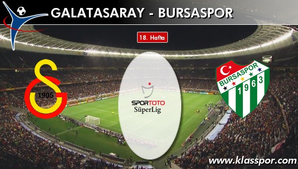 İşte Galatasaray - Bursaspor maçında ilk 11'ler