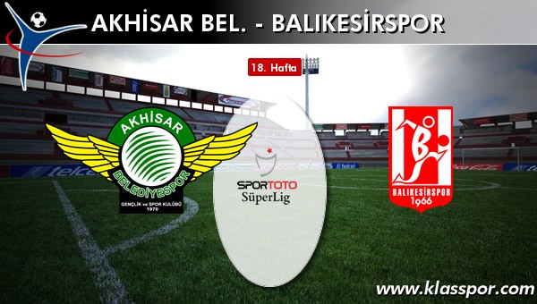 İşte Akhisar Bel. - Balıkesirspor maçında ilk 11'ler