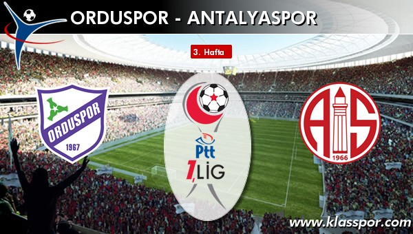 Orduspor 1 - Antalyaspor 4