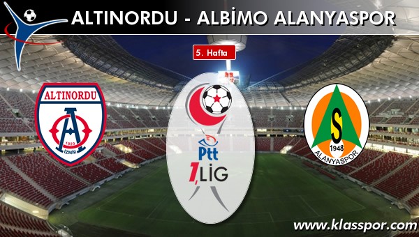 İşte Altınordu - Albimo Alanyaspor maçında ilk 11'ler