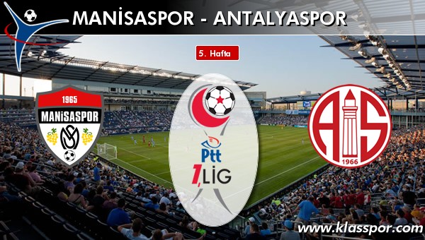 Manisaspor - Antalyaspor maç kadroları belli oldu...