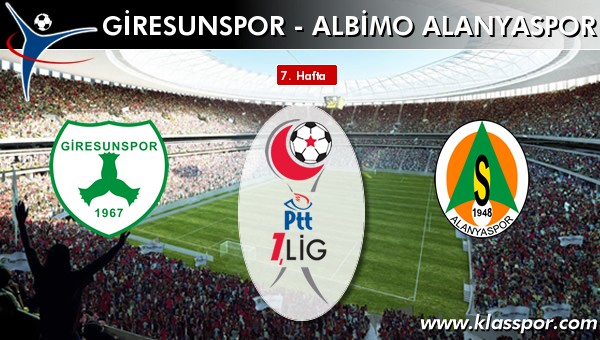 Giresunspor 1 - Albimo Alanyaspor 2