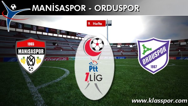 Manisaspor - Orduspor maç kadroları belli oldu...