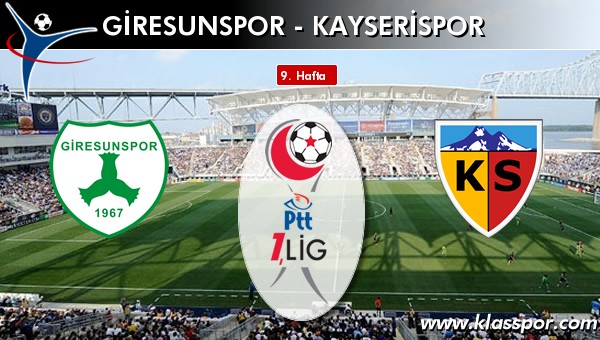 Giresunspor - Kayserispor maç kadroları belli oldu...