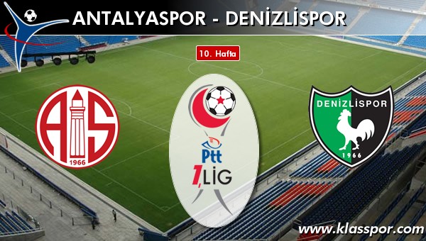 Antalyaspor - Denizlispor sahaya hangi kadro ile çıkıyor?