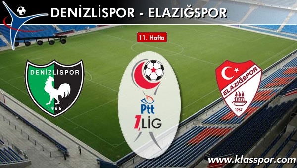 İşte Denizlispor - Elazığspor maçında ilk 11'ler