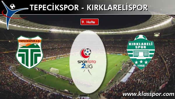 Tepecikspor - Kırklarelispor maç kadroları belli oldu...