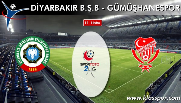 İşte Diyarbakır BŞB - Gümüşhanespor maçında ilk 11'ler