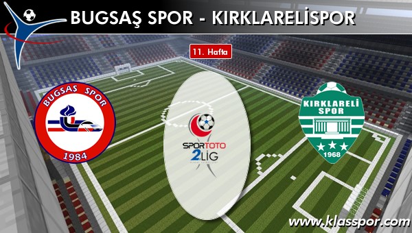 İşte Bugsaş Spor - Kırklarelispor maçında ilk 11'ler