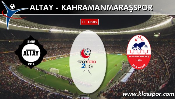 Altay 1 - Kahramanmaraşspor 1