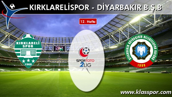 Kırklarelispor - Diyarbakır BŞB maç kadroları belli oldu...