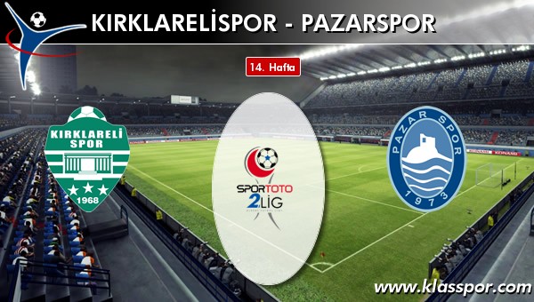 Kırklarelispor - Pazarspor maç kadroları belli oldu...