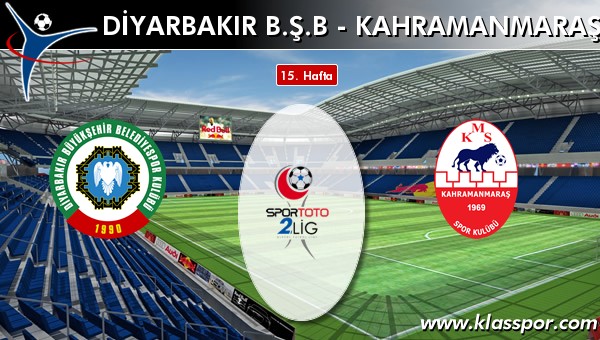 Diyarbakır BŞB 2 - Kahramanmaraşspor 1