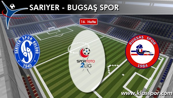 Sarıyer - Bugsaş Spor maç kadroları belli oldu...