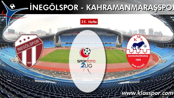 İşte İnegölspor - Kahramanmaraşspor maçında ilk 11'ler