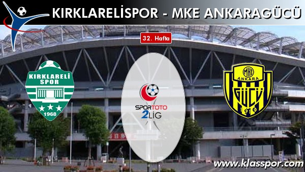 İşte Kırklarelispor - MKE Ankaragücü maçında ilk 11'ler