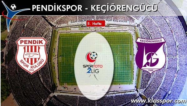 Pendikspor - Keçiörengücü maç kadroları belli oldu...