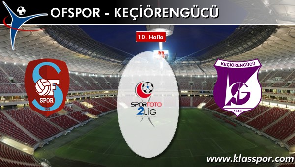 İşte Ofspor - Keçiörengücü maçında ilk 11'ler