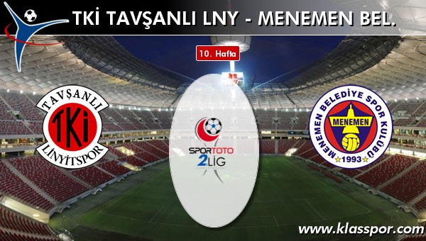 İşte TKİ Tavşanlı Linyit - Menemen Bel. maçında ilk 11'ler