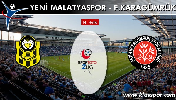 Yeni Malatyaspor - F. Karagümrükspor maç kadroları belli oldu...