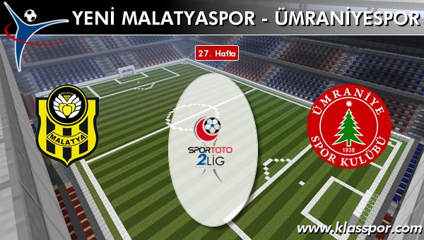 Yeni Malatyaspor - Ümraniyespor sahaya hangi kadro ile çıkıyor?