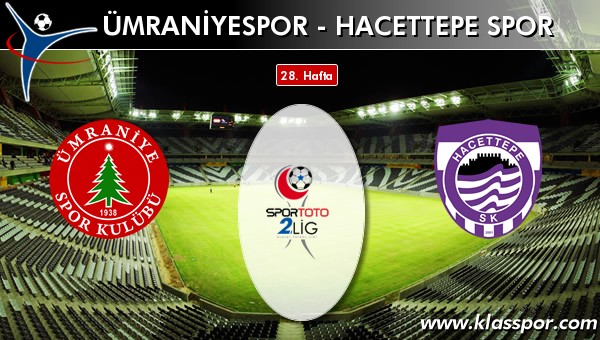 Ümraniyespor - Hacettepe Spor maç kadroları belli oldu...