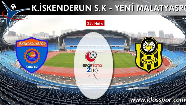 İşte K. İskenderun SK - Yeni Malatyaspor maçında ilk 11'ler