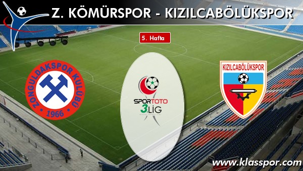 Z. Kömürspor - Kızılcabölükspor sahaya hangi kadro ile çıkıyor?