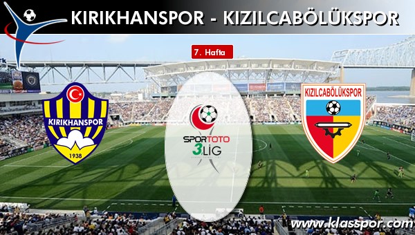Kırıkhanspor - Kızılcabölükspor maç kadroları belli oldu...