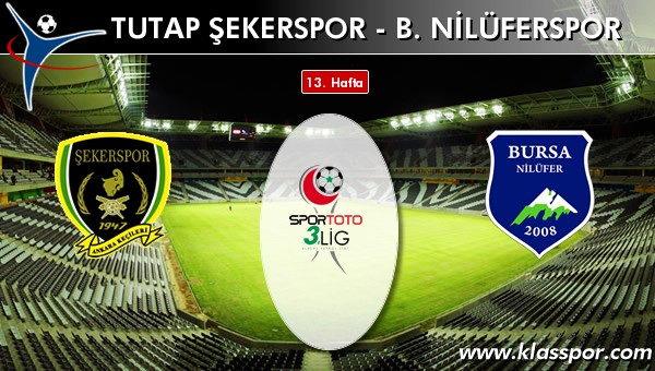 Tutap Şekerspor 0 - B. Nilüferspor 1