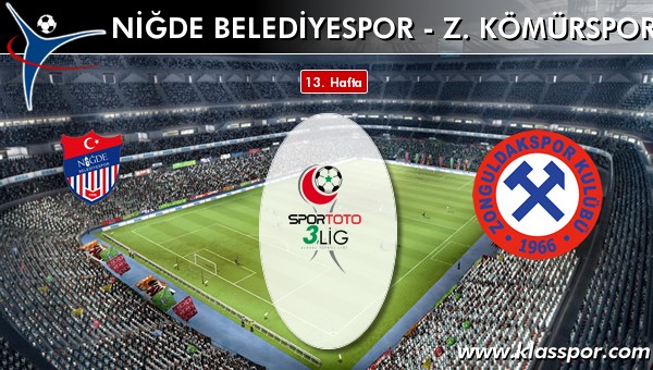 İşte Niğde Belediyespor - Z. Kömürspor maçında ilk 11'ler