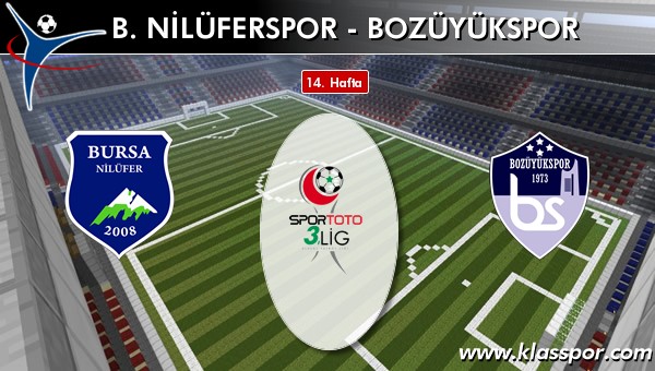 B. Nilüferspor 3 - Bozüyükspor 0