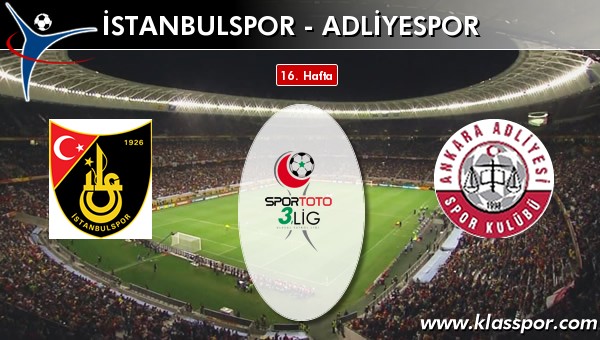 İstanbulspor 0 - Adliyespor 1